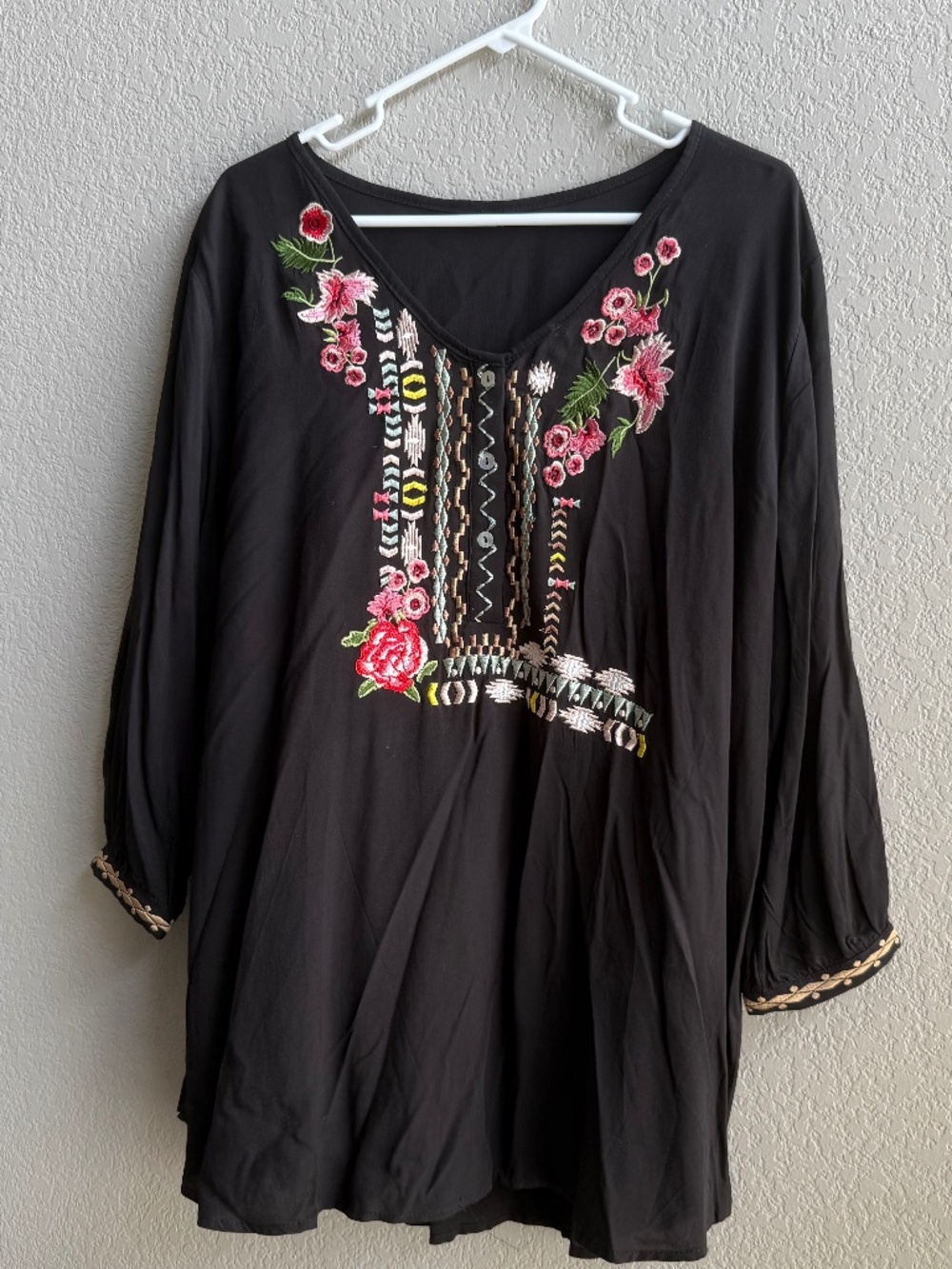 Black embroidered Blouse